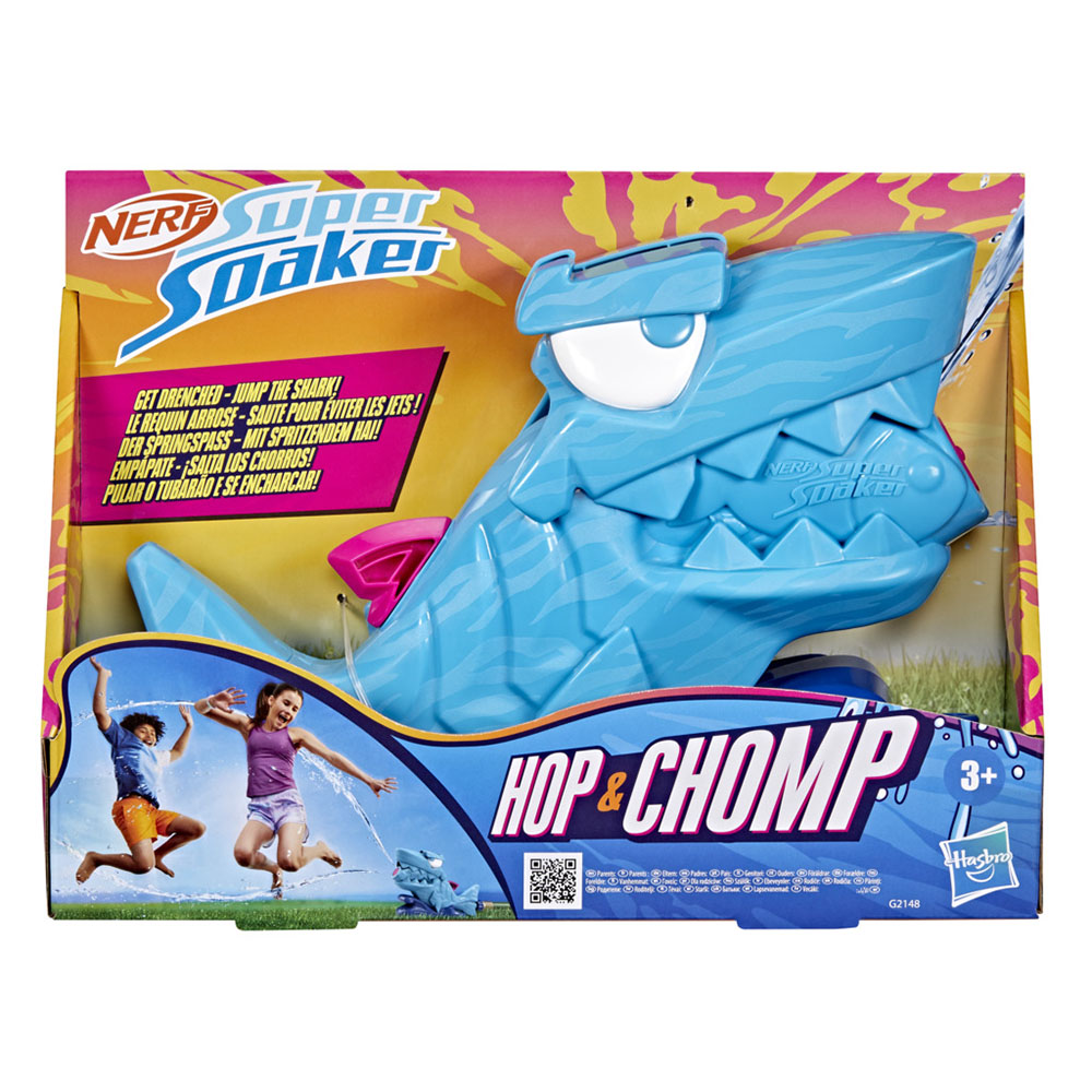 Nerf - Super Soaker Hop And Chomp Water Toy - Shark