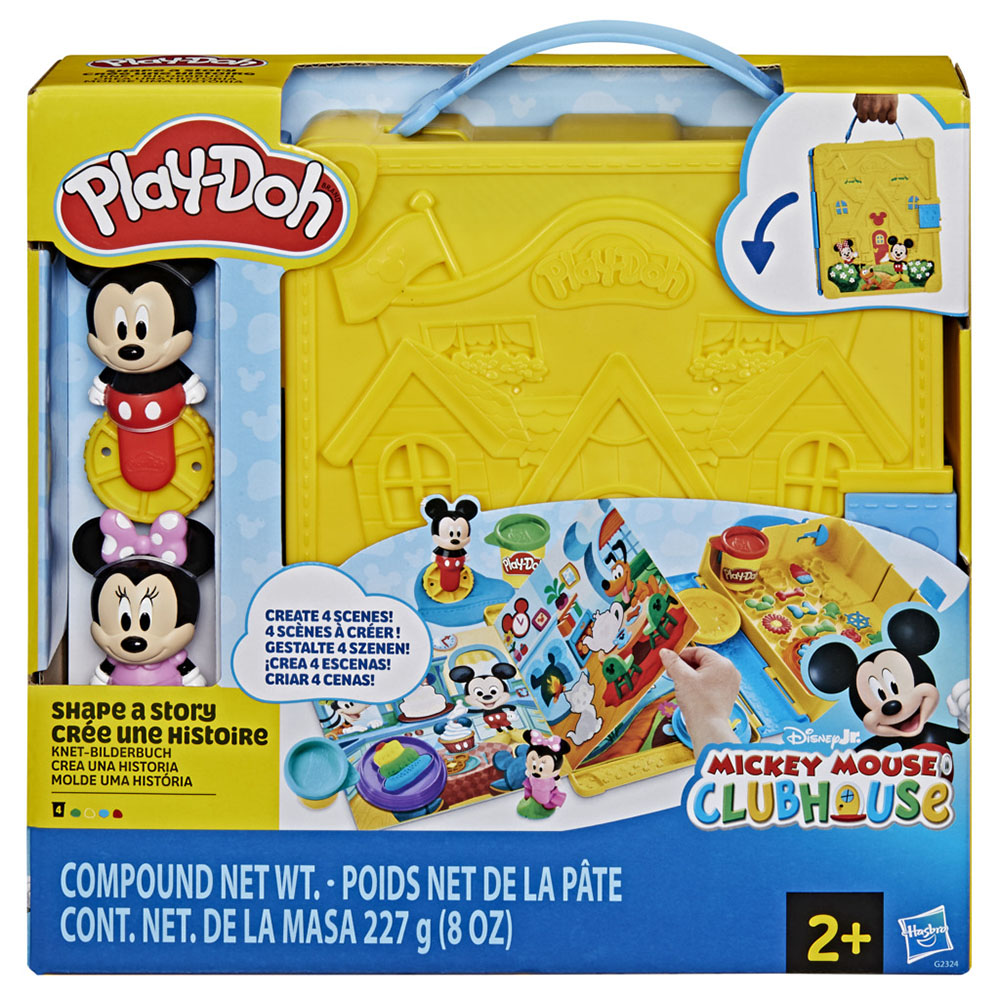 Play-Doh - Disney Junior Mickey Mouce Club House Shape A Story Dough Compound Playset - 11 Pc Set