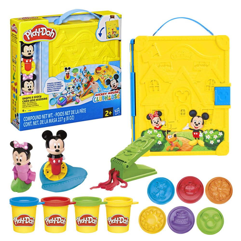 Play-Doh - Disney Junior Mickey Mouce Club House Shape A Story Dough Compound Playset - 11 Pc Set