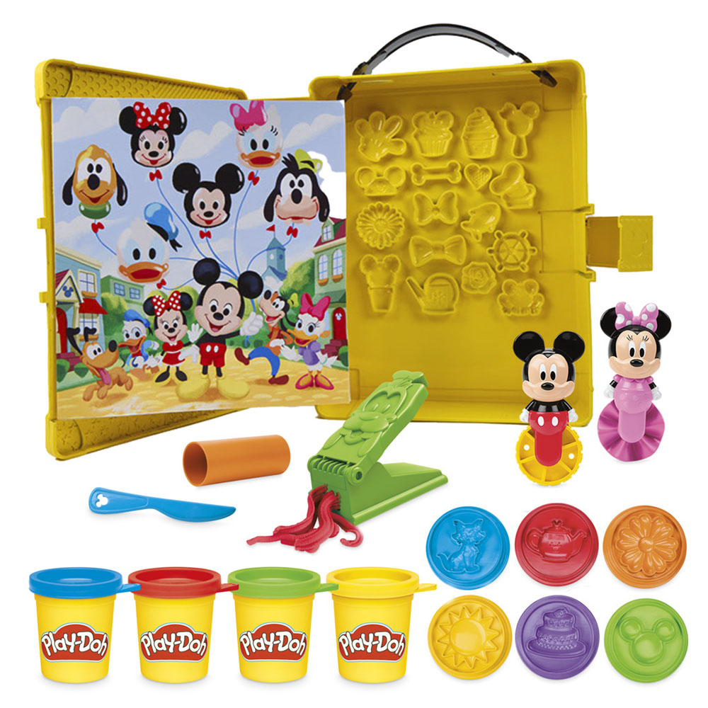 Play-Doh - Disney Junior Mickey Mouce Club House Shape A Story Dough Compound Playset - 11 Pc Set