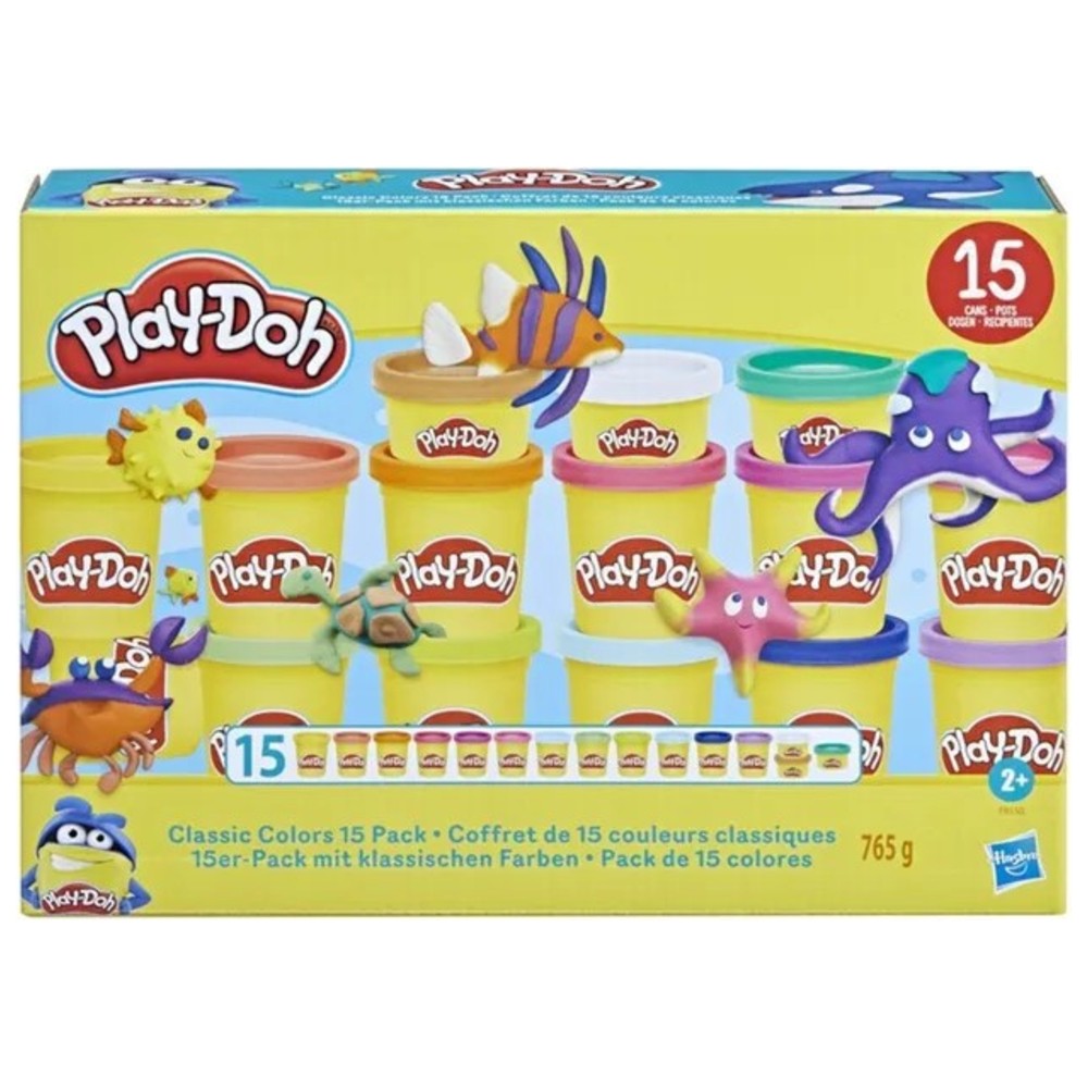 Play-Doh - Classic Colors Modeling Compound - 765 gm - 15 Pc Set
