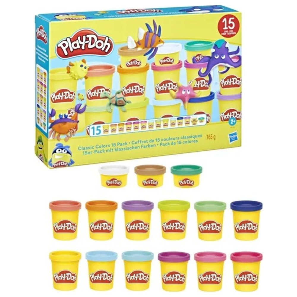 Play-Doh - Classic Colors Modeling Compound - 765 gm - 15 Pc Set