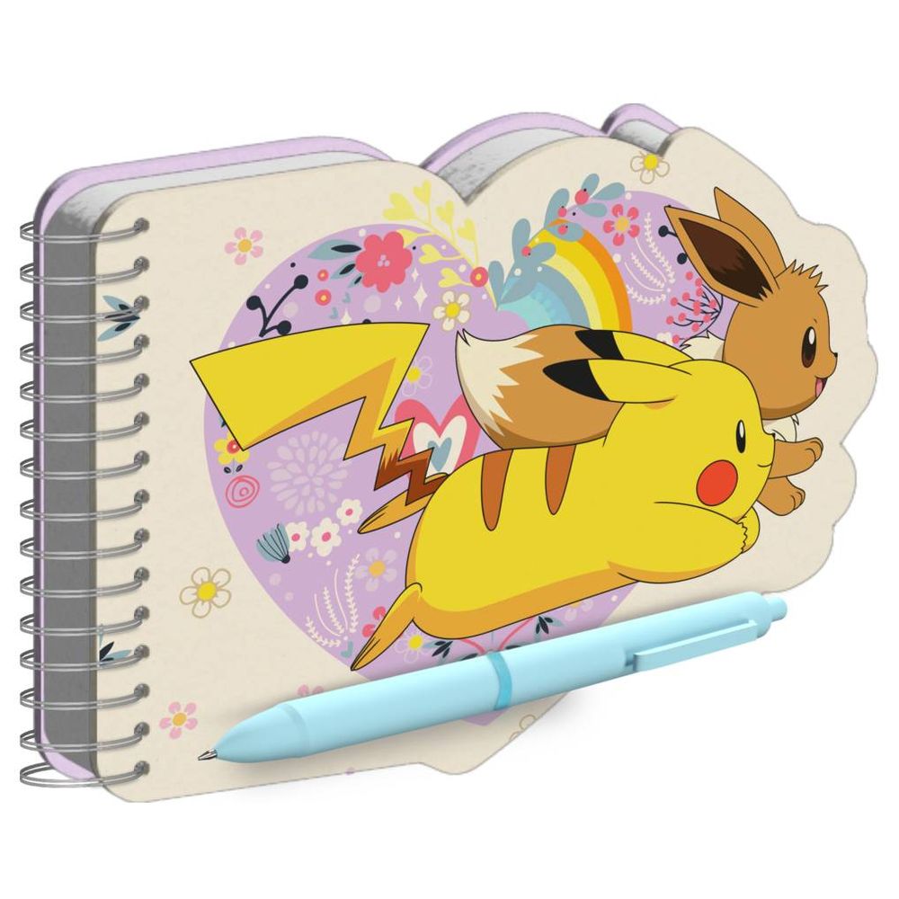 Pokemon - Notebook And Pen Set - Flowers Collection - 2 Pcs