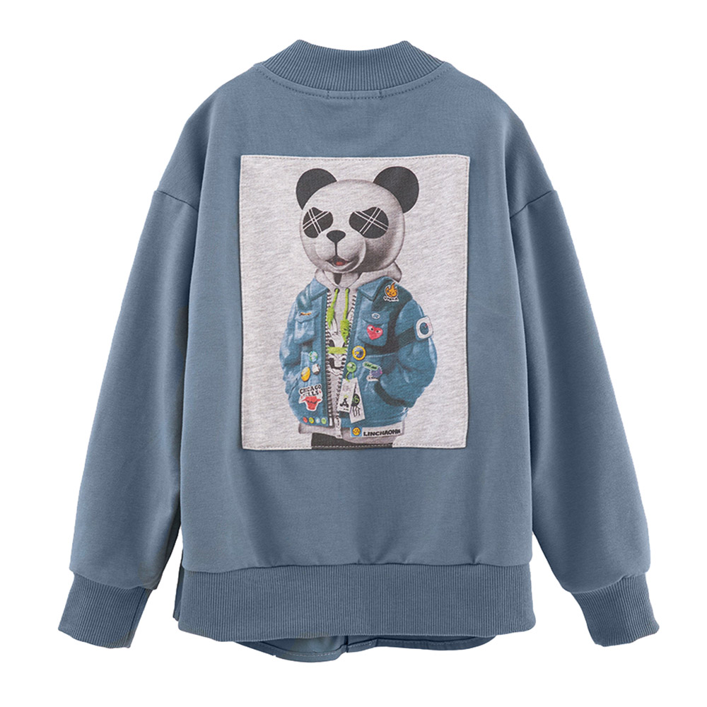 Bell Bimbo Boys Sticker and Print Jacket - Blue