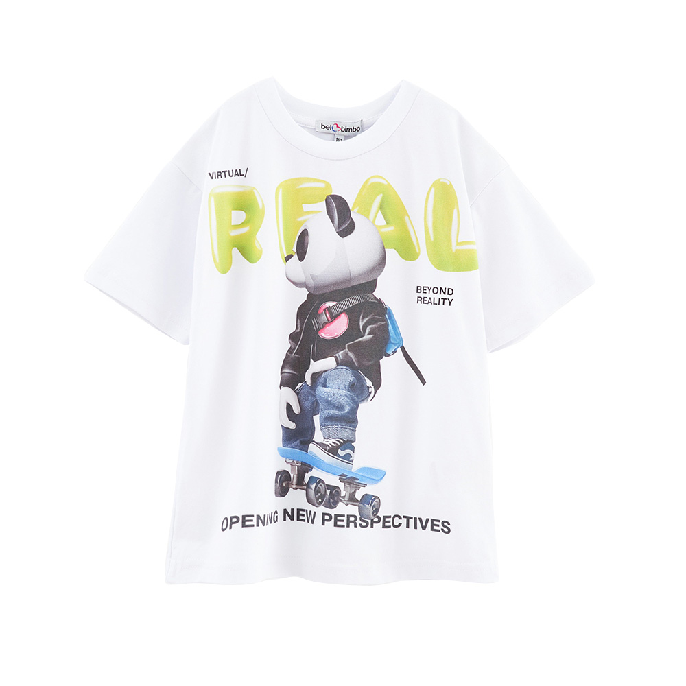 Bell Bimbo Boys Real Print T-Shirt - White