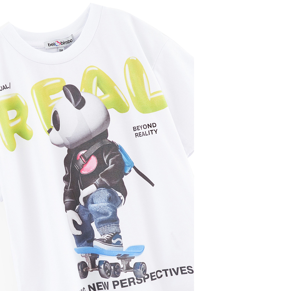 Bell Bimbo Boys Real Print T-Shirt - White