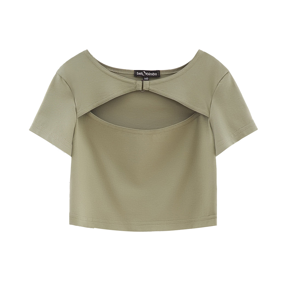 Bell Bimbo Girls Cropped Top - Green