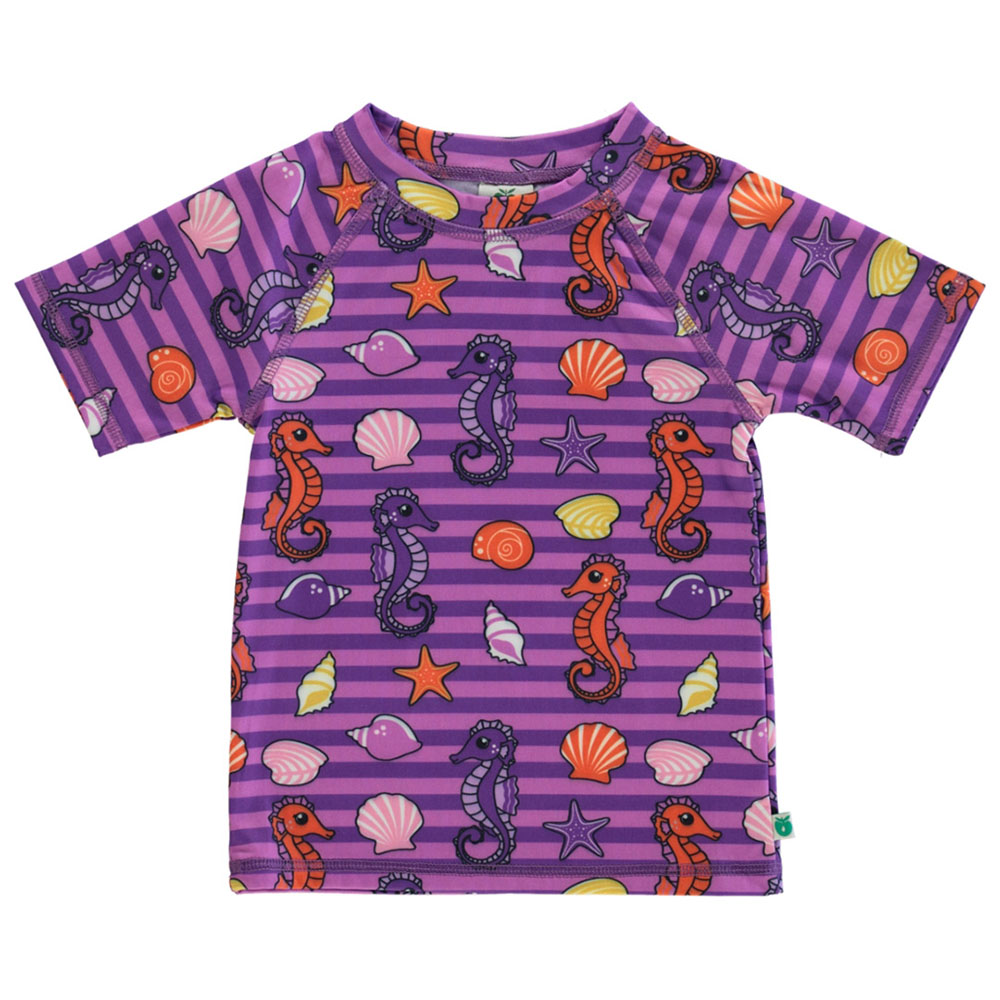 Smafolk Crabs Print UV50 T-Shirt - Purple