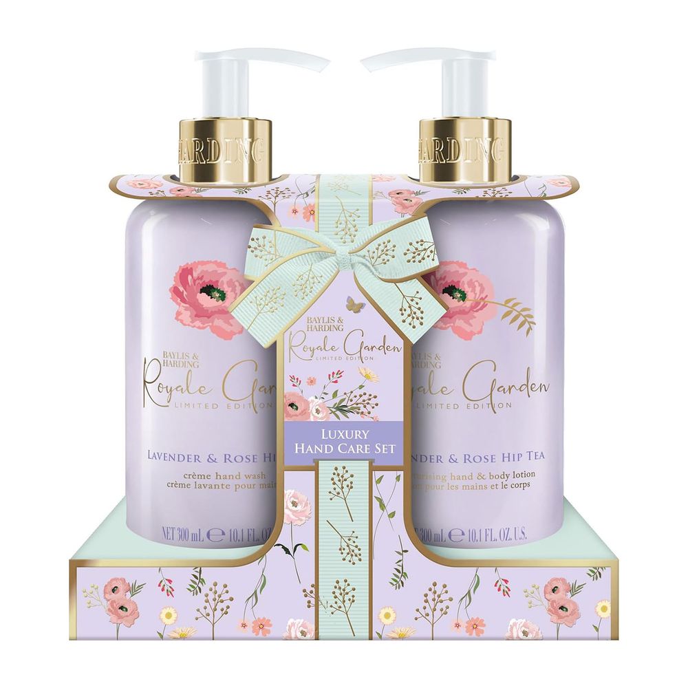 Baylis & Harding Royale Garden Lavender & Rosehip Tea Luxury Hand & Body Care Gift Set - Pack Of 2 - 300 ml