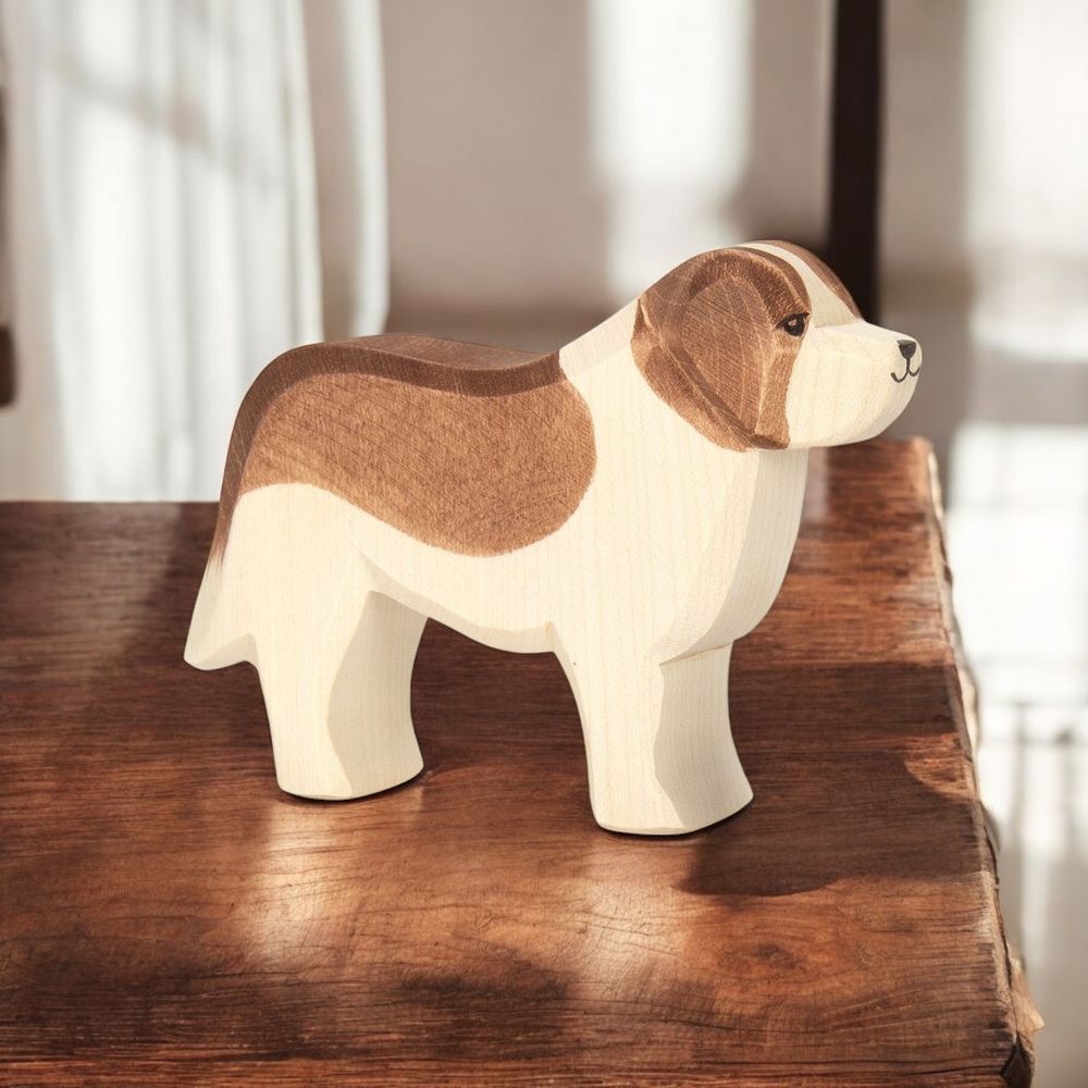 Ostheimer - St Bernard Wooden Toy - 8.5 cm