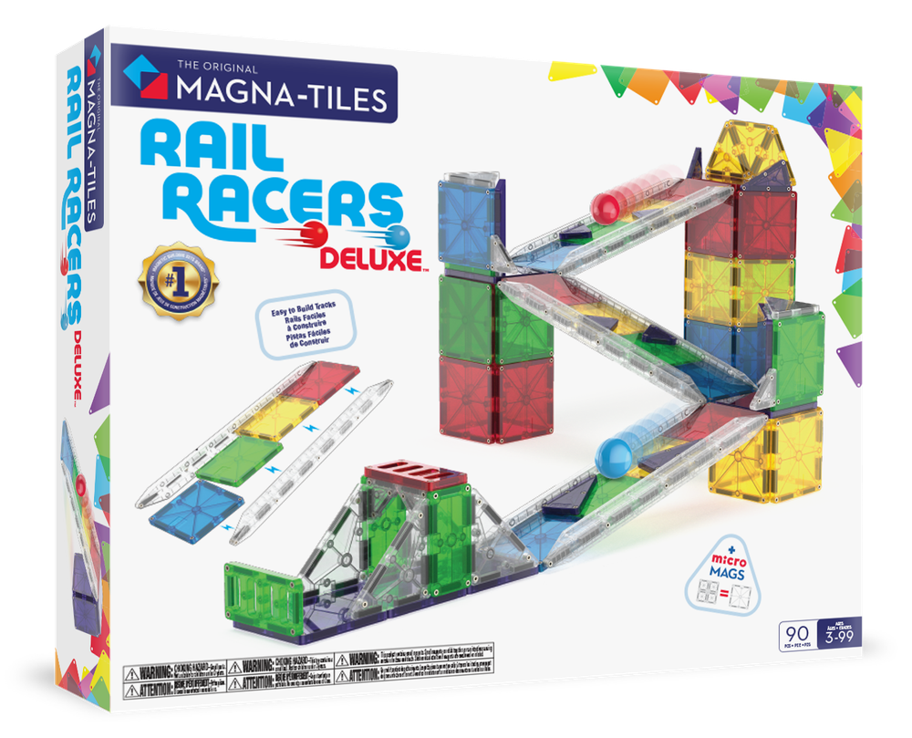 Magna-Tiles - Rail Racers Deluxe - 90pcs Set