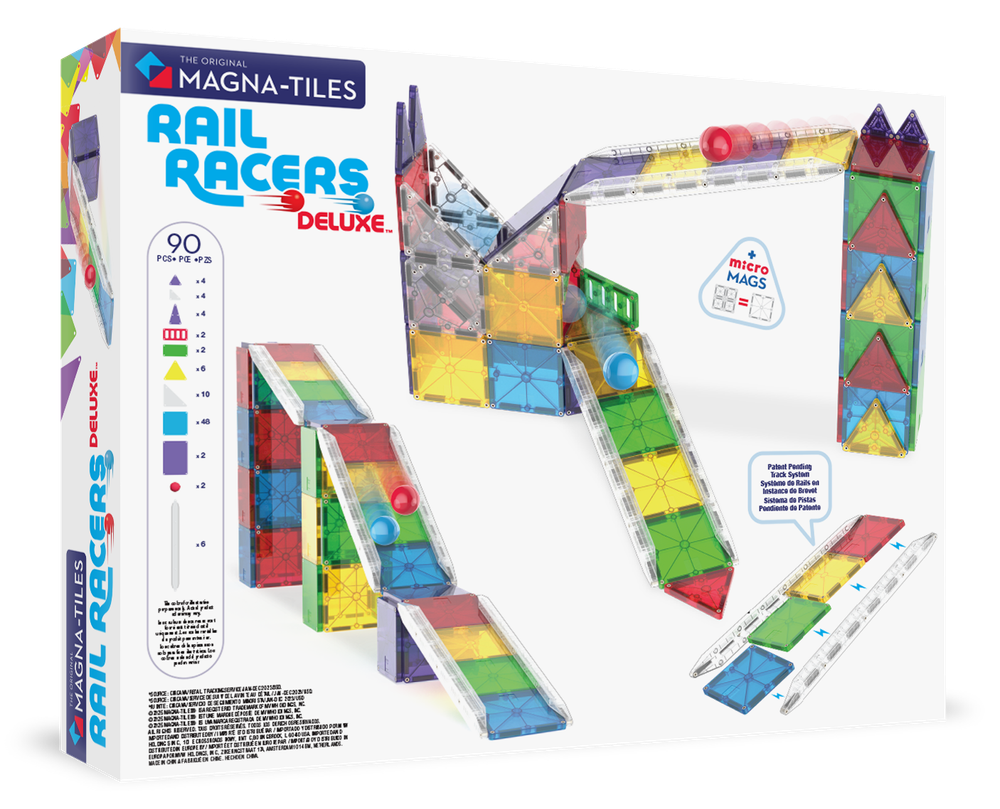 Magna-Tiles - Rail Racers Deluxe - 90pcs Set