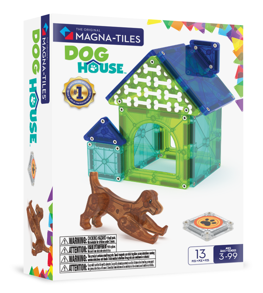 Magna-Tiles - Dog House - Magnetic Construction Set - 13pcs