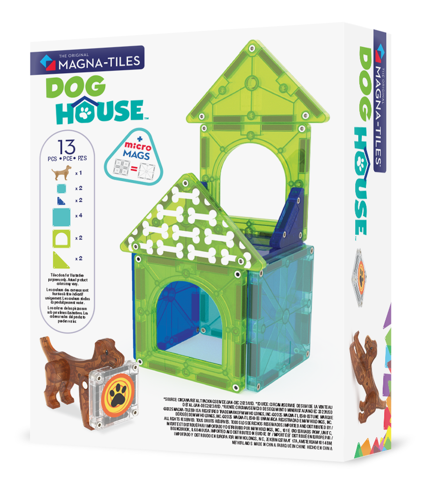 Magna-Tiles - Dog House - Magnetic Construction Set - 13pcs