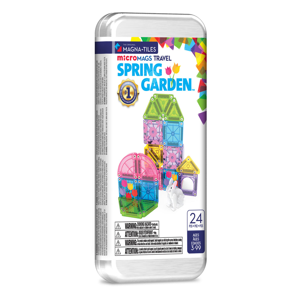 Magna-Tiles - Micromags Springgarden 24pc-Set - Multicolor