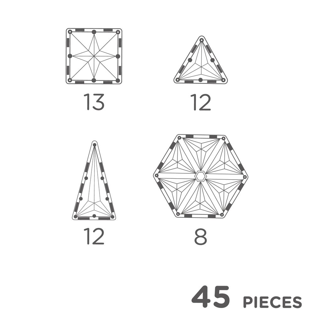 Cleverclixx - Geo Pack Pastel - 45 Pc Set