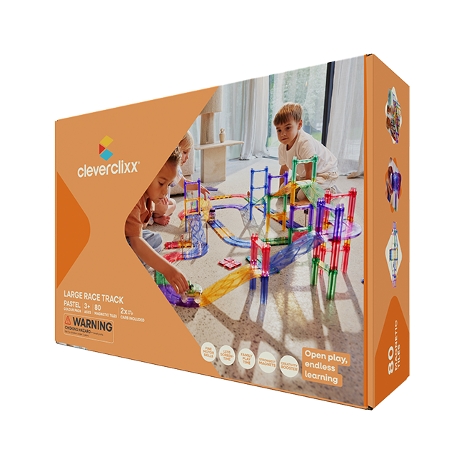 Cleverclixx - Large Race Track Pastel - 80 Pc Set