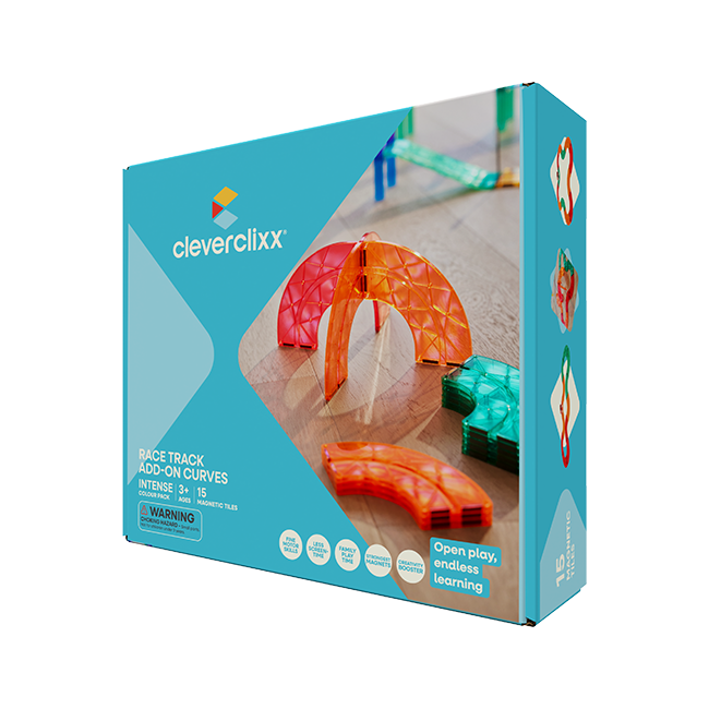 Cleverclixx - Race Track Add-on Curves Intense - 15 Pc Set
