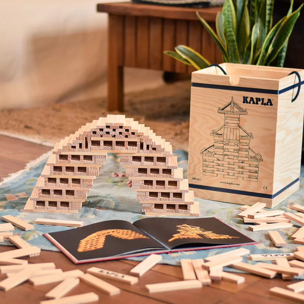 Kapla - Chest Red Book Building Block Set - 280 Pcs