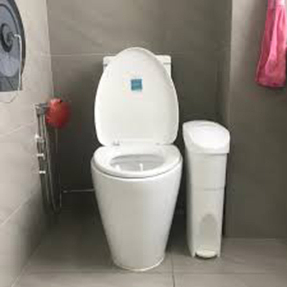 Lizzom - Sanitary Pads Bin - White - 18 L