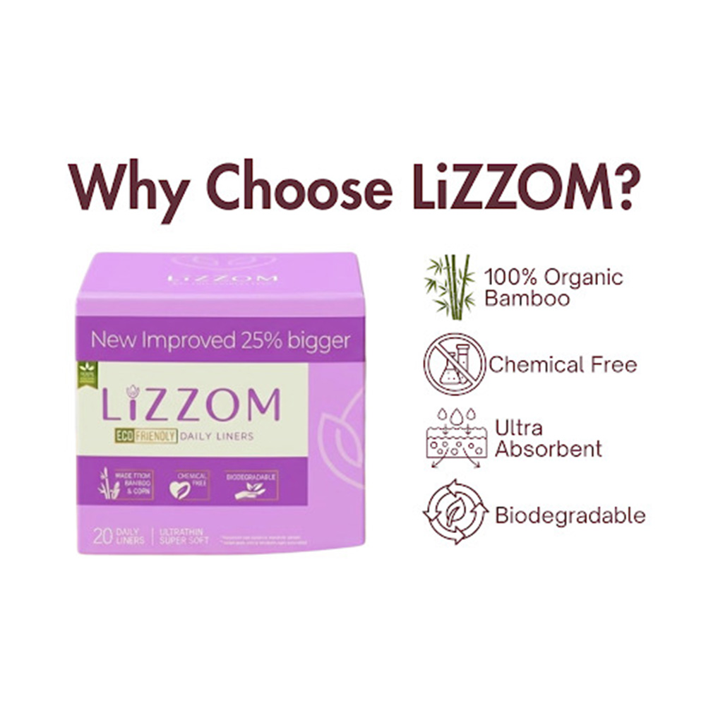 Lizzom - Ultrathin Super Soft Daily Liners - XL - Pack of 3 - 60 Pcs