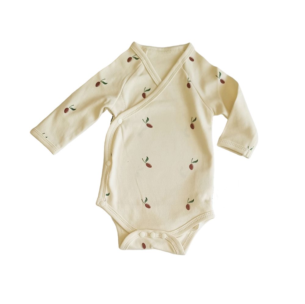 Tickle Tickle Red Olea Kimono Bodysuit - Beige