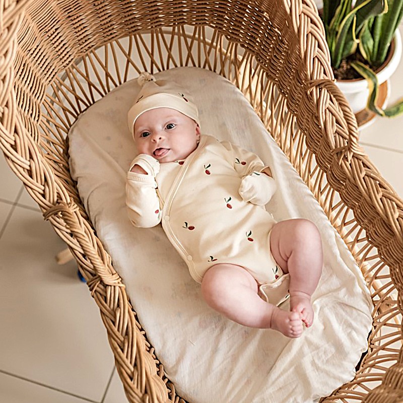 Tickle Tickle Red Olea Kimono Bodysuit - Beige
