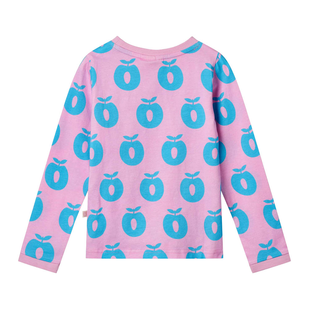 Smafolk Apples Print Long-Sleeved T-Shirt - Pink