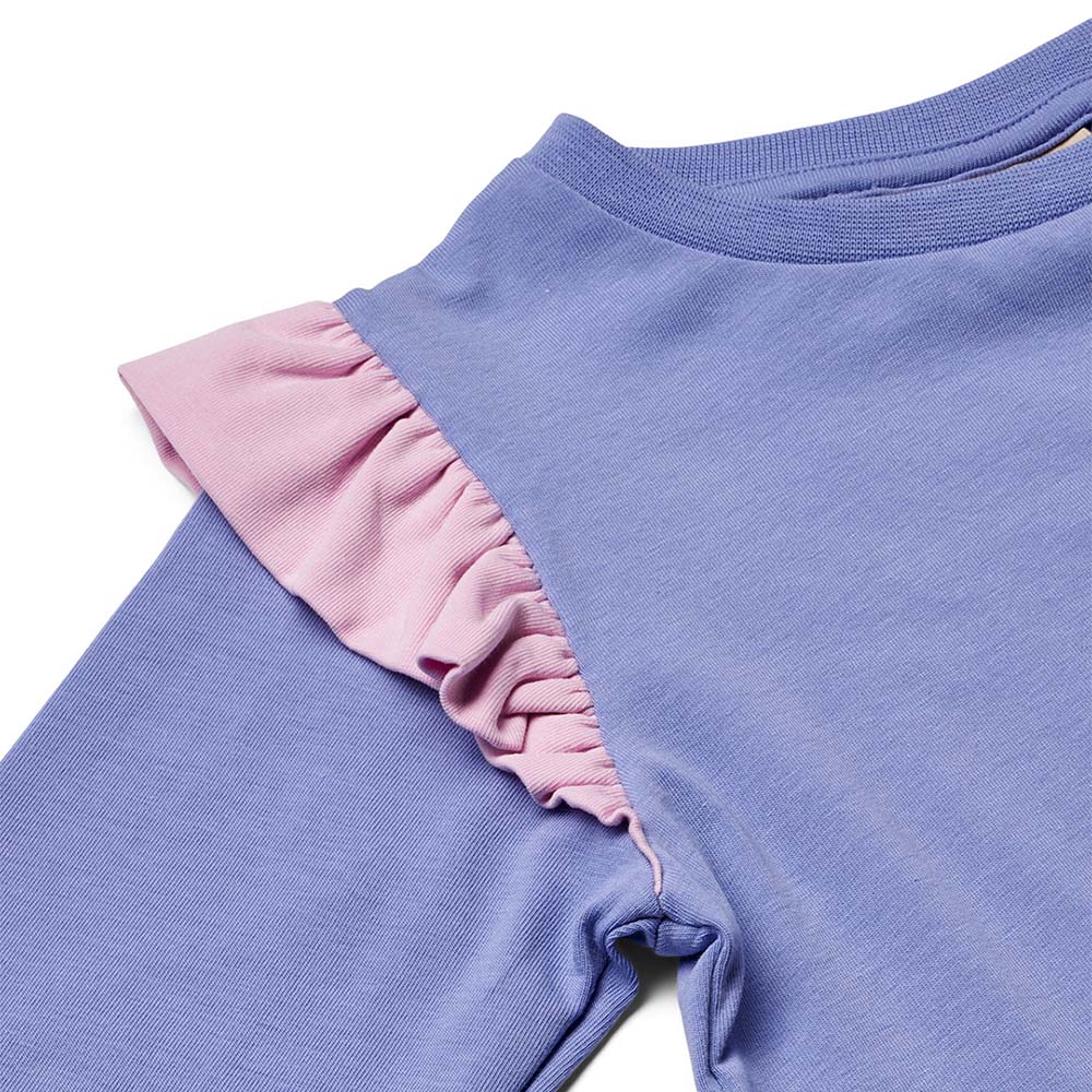 Smafolk Unicorn Print Long Sleeve T-Shirt - Purple