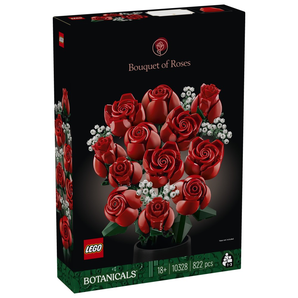 Lego - Bouquet of Roses Building Set - 822 Pcs