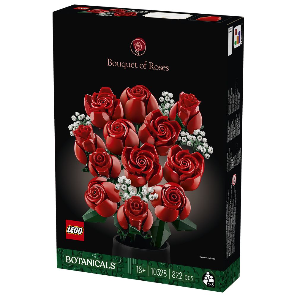 Lego - Bouquet of Roses Building Set - 822 Pcs
