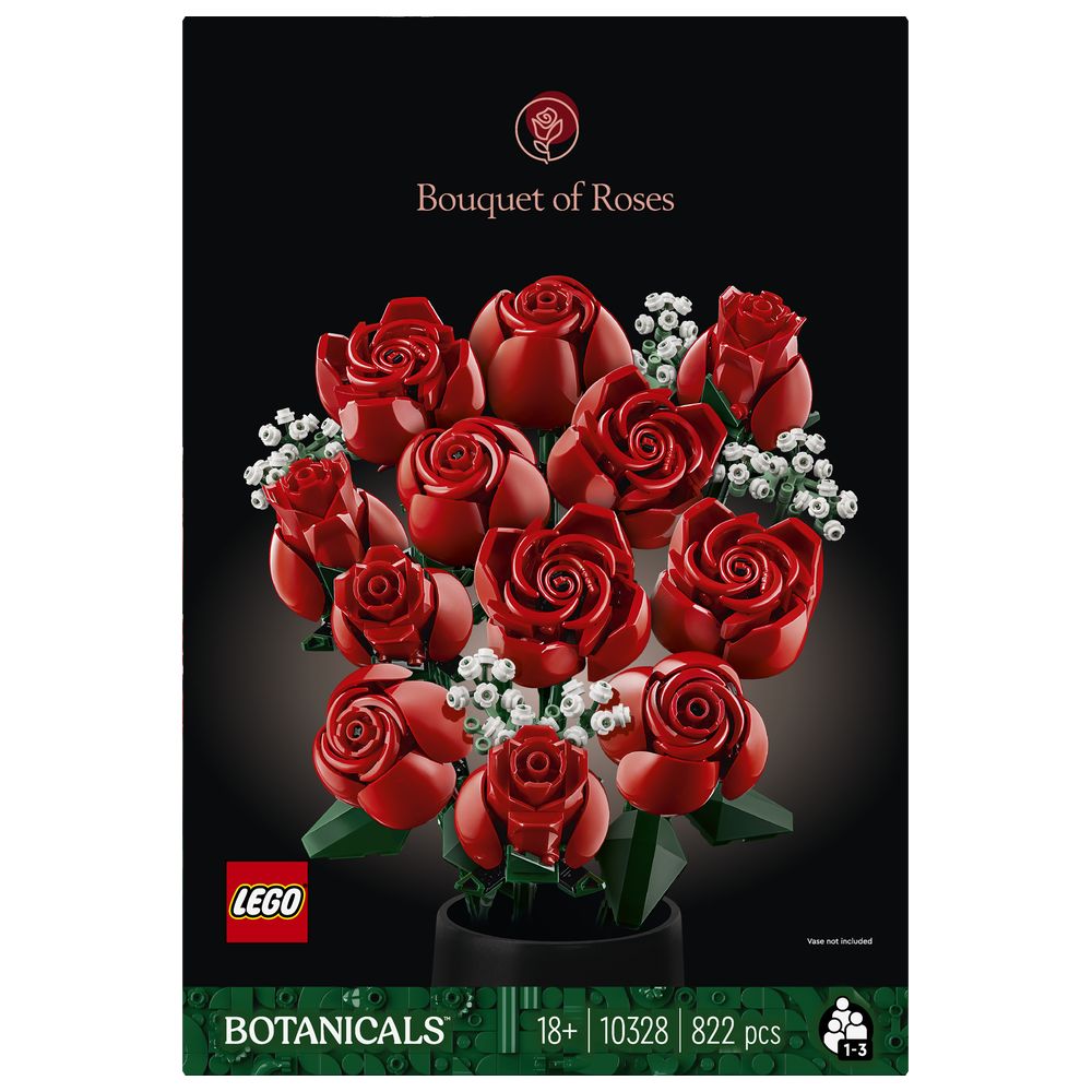 Lego - Bouquet of Roses Building Set - 822 Pcs