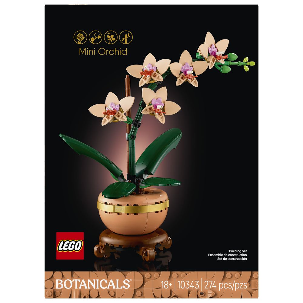 Lego - Botanicals Mini Orchid Building Set- 274 Pc Set