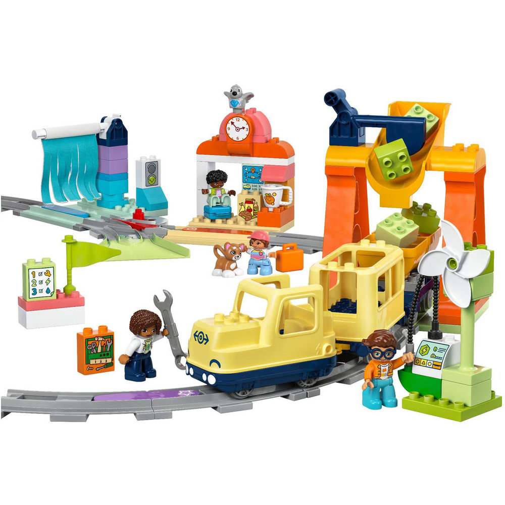 LEGO DUPLO - Big Interactive Community Train Building Set - 103 Pcs