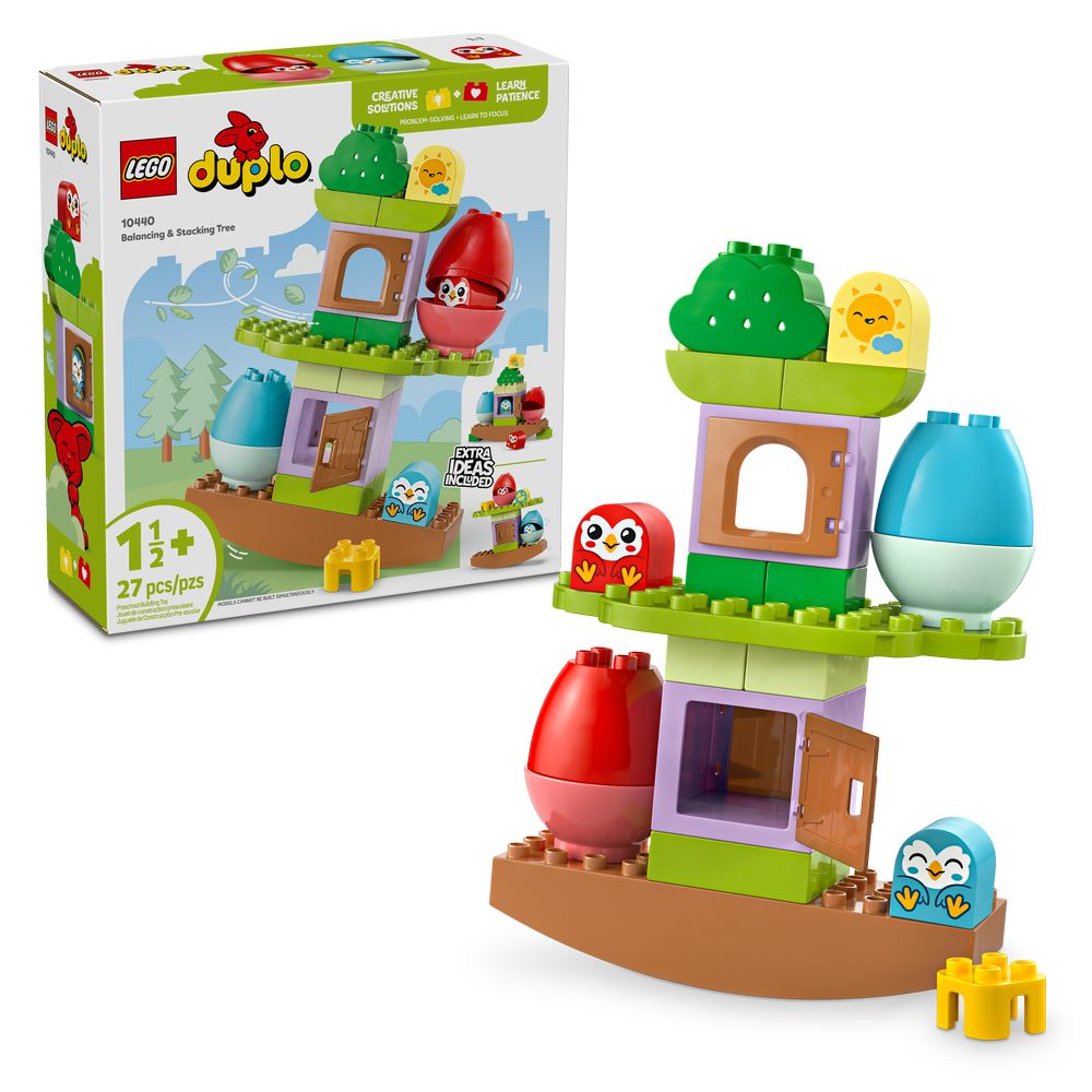 Lego - Duplo Balancing And Stacking Tree Building Set - 27 Pc Set