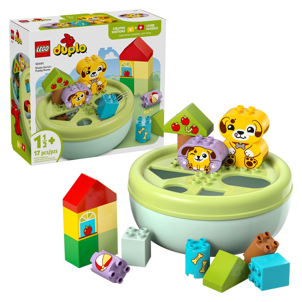 Lego - Duplo Shape Sorter Puppy House Building Set - 17 Pc Set