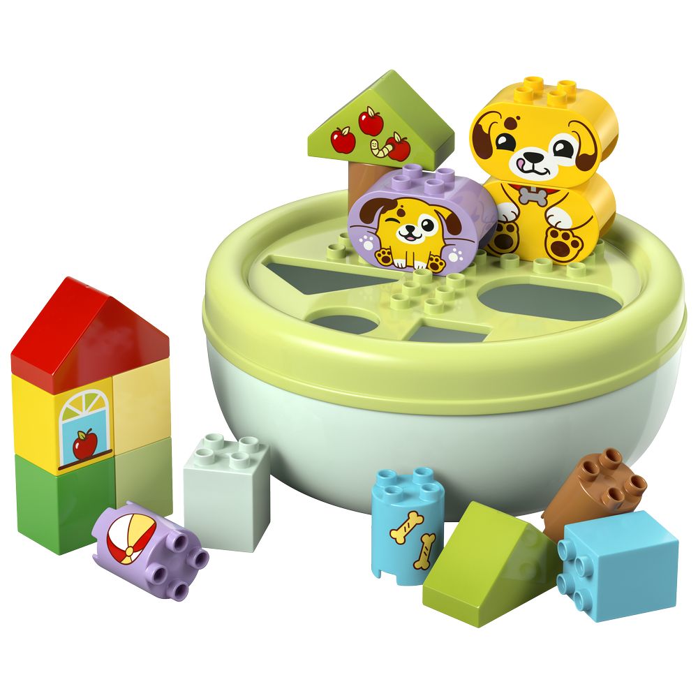 Lego - Duplo Shape Sorter Puppy House Building Set - 17 Pc Set