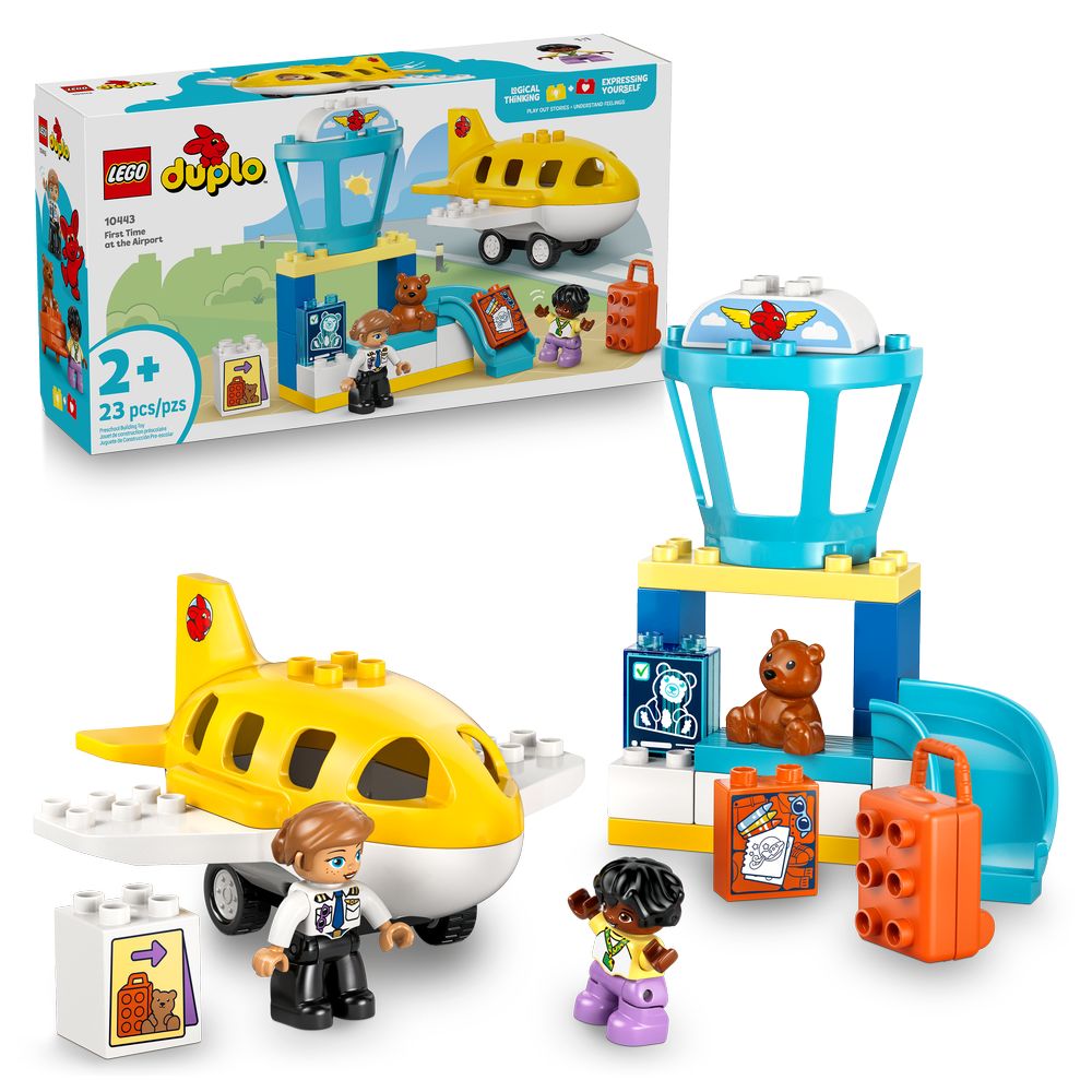 Lego - Duplo First Time at the Airport Building Set - 23 Pc Set