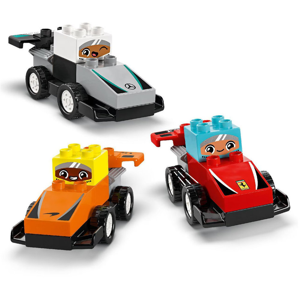 LEGO DUPLO - F1 Team Race Cars & Drivers Building Set - 70 Pcs
