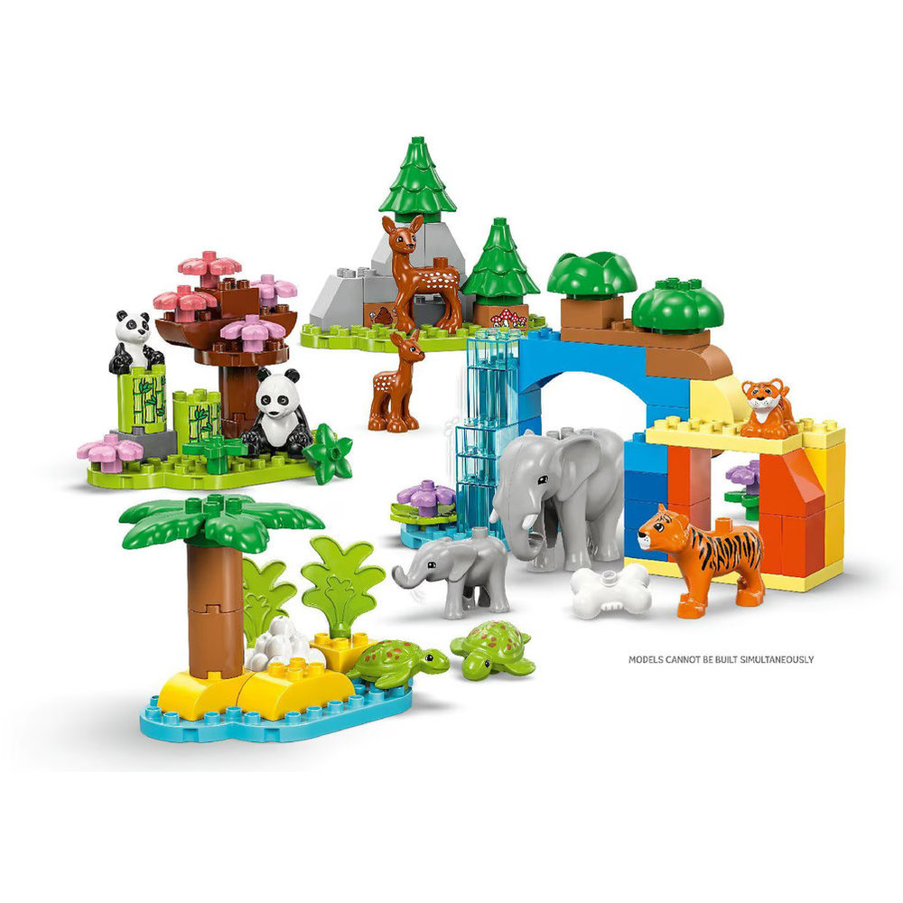 Lego duplo 3-In-1 Wild Animal Families Building Set - 92 Pcs