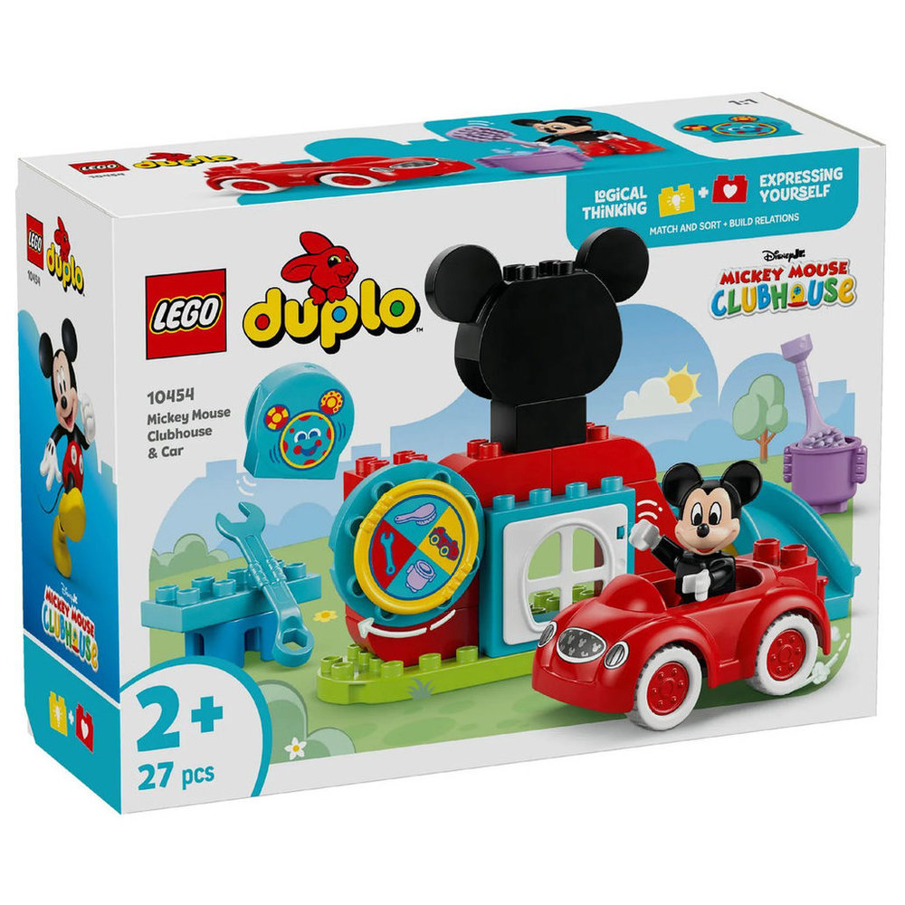 Lego duplo Disney Mickey Mouse Clubhouse & Car Building Set - 27 Pcs