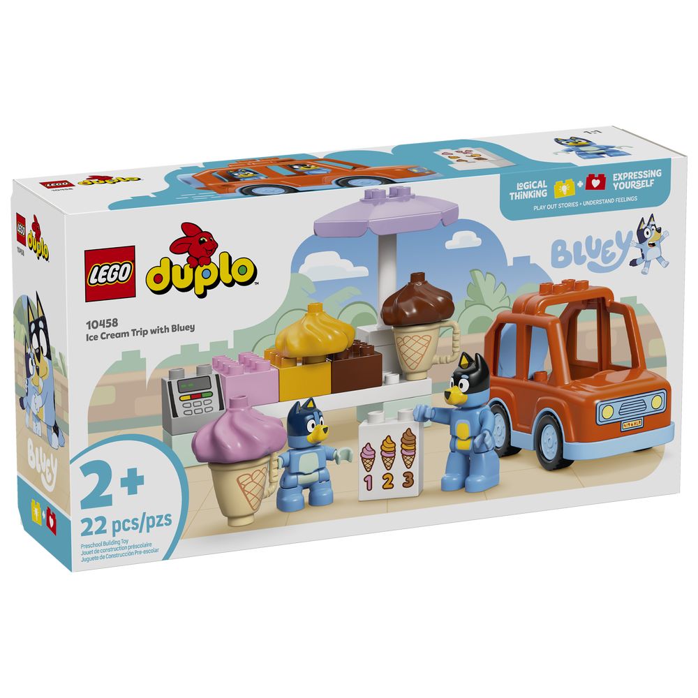 Lego - Duplo Ice Cream Trip with Bluey Building Set - 22 Pc Set
