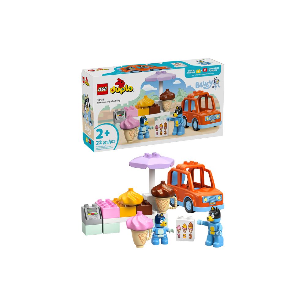 Lego - Duplo Ice Cream Trip with Bluey Building Set - 22 Pc Set