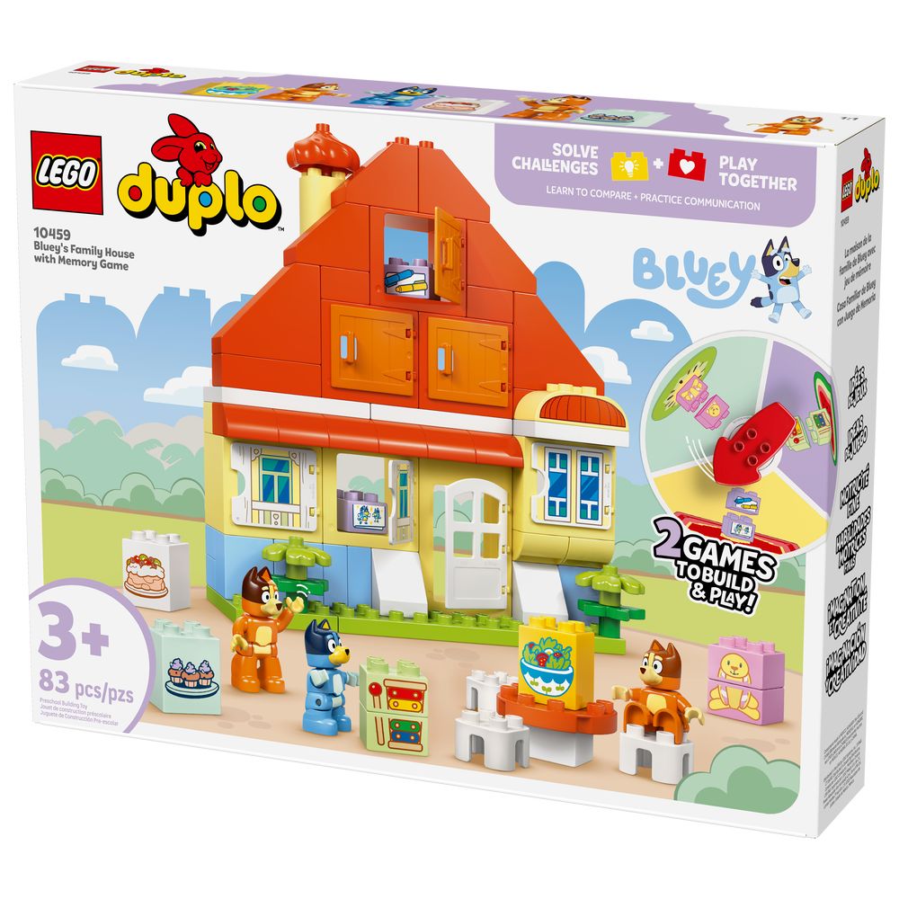 Lego duplo Bluey's Family House With Memory Game Interactive Toy Playset 83 Pcs