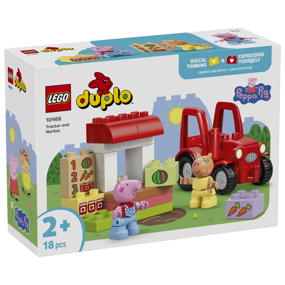 Lego - Tractor and Market Building Set - 18 Pcs