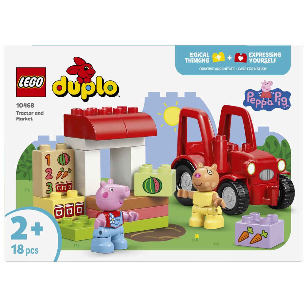 Lego - Tractor and Market Building Set - 18 Pcs