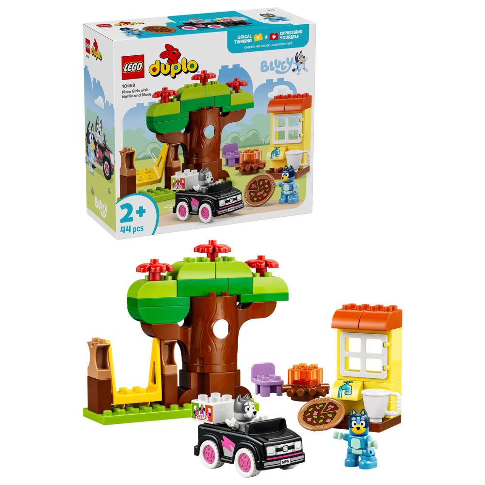 LEGO - Duplo Pizza Girls With Muffin And Bluey Building Set - 44 Pc Set