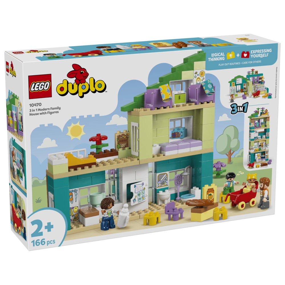 Lego - 3 in 1 Modern Family House with Figures Building Set - 166 Pcs