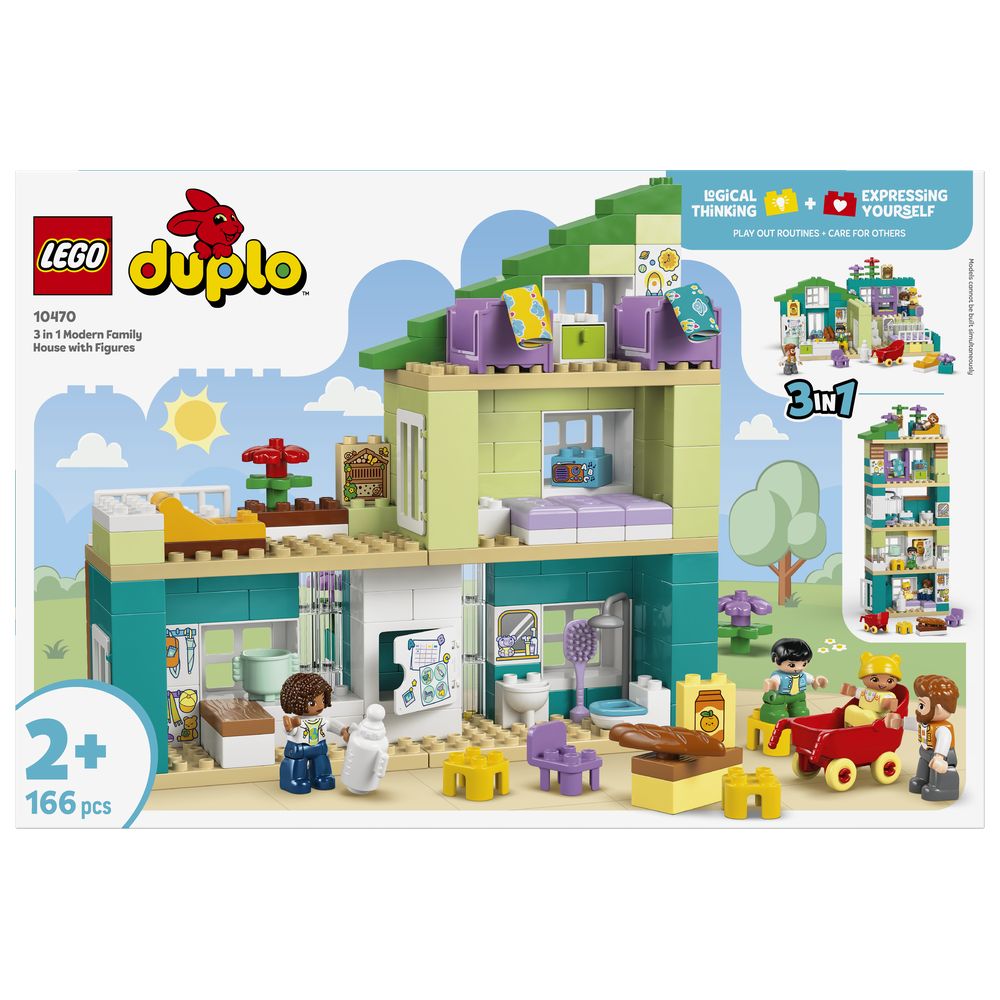 Lego - 3 in 1 Modern Family House with Figures Building Set - 166 Pcs