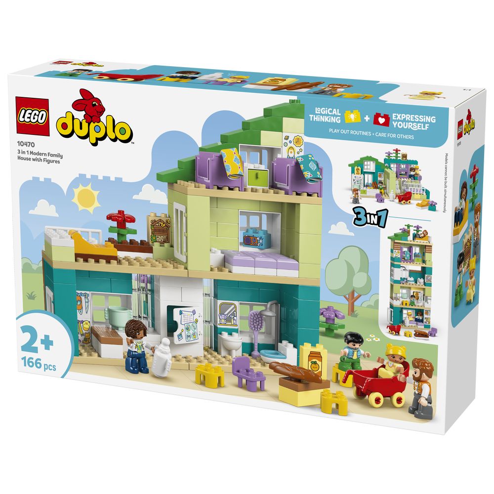 Lego - 3 in 1 Modern Family House with Figures Building Set - 166 Pcs